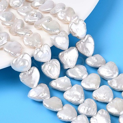 Natural Baroque Keshi Pearl Beads Strands PEAR-T006-33A-1