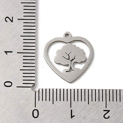 Non-Tarnish 201 Stainless Steel Pendants STAS-E206-06P-05-1