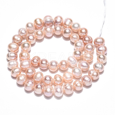 Natural Cultured Freshwater Pearl Beads Strands LS-PEAR-N013-06-A-01-1