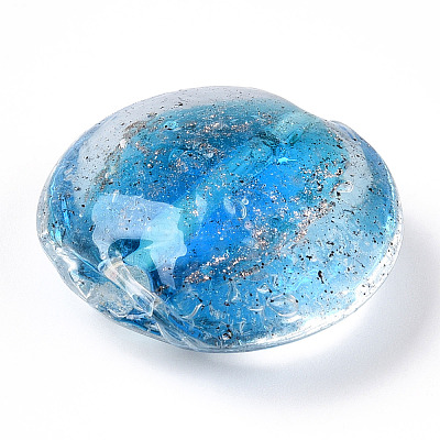 Luminous Handmade Gold Sand Lampwork Beads FOIL-T006-02C-1
