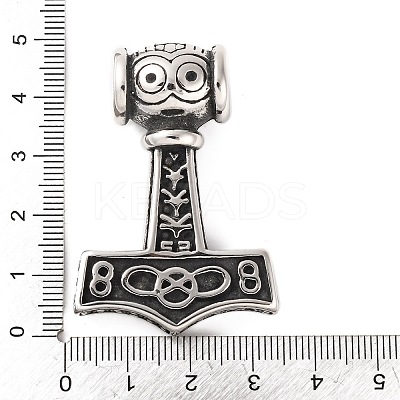 316 Surgical Stainless Steel Pendants STAS-Z073-04AS-1