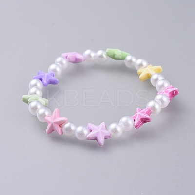 Kids Stretch Bracelets BJEW-JB04572-02-1