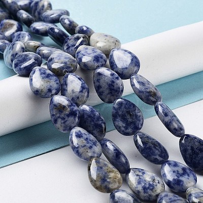 Natural Blue Spot Jasper Beads Strands G-L242-33-1