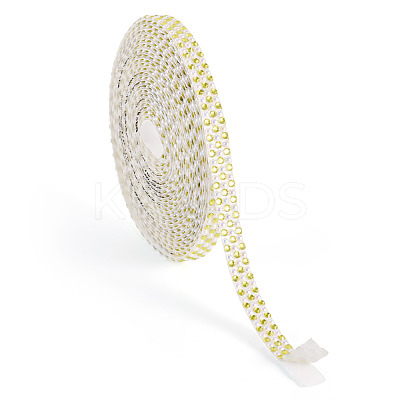 3 Yards Resin Self Adhesive Sewing Trim Hotfix Rhinestone Tape DIY-TA0013-15E-1