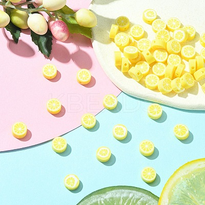 Handmade Polymer Clay Beads CLAY-YW0001-82-1