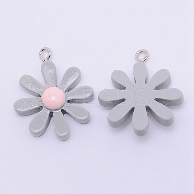 Resin Pendants LS-RESI-WH0009-67C-1