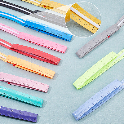13Pcs 13 Colors PU Leather Anti-slip Tennis Racquet Overgrip AJEW-FH0004-63-1