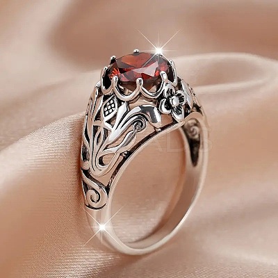 Alloy and Rhinestone Finger Rings for Women FS-WG94321-04-1