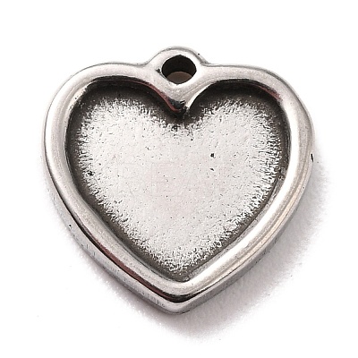 Non-Tarnish 304 Stainless Steel Charms Cabochons Settings LS-STAS-B024-67P-1