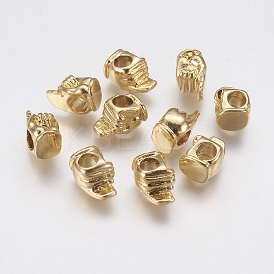 Ion Plating(IP) 304 Stainless Steel European Beads STAS-J022-038G-1