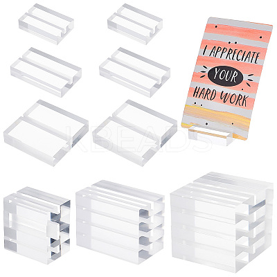 20Pcs 3 Style Transparent Acrylic Bases FIND-PH0007-03-1