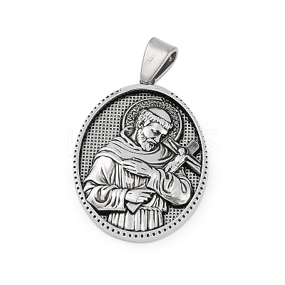 304 Stainless Steel Pendants STAS-M103-01AS-06-1