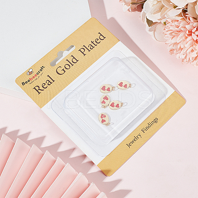Real 18K Gold Plated Brass Charms KK-BBC0012-35-1