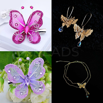 Screen Fabric Butterflies DIY-SC0009-30-1