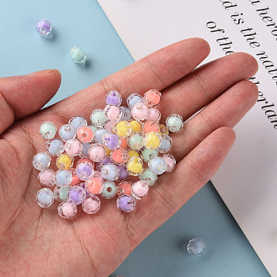 Transparent Acrylic Beads TACR-S152-17A-1
