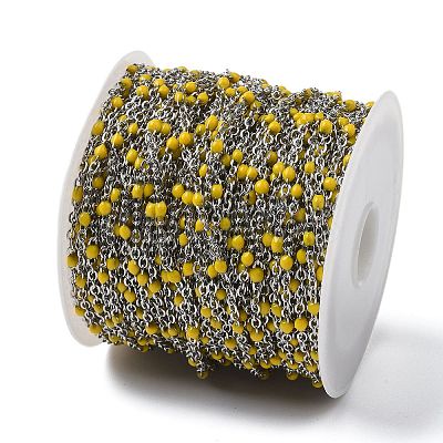 304 Stainless Steel Enamel Link Chains CHS-A015-02P-01-1