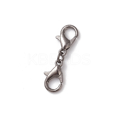 Zinc Alloy Lobster Claw Clasps PALLOY-JF04249-03-1
