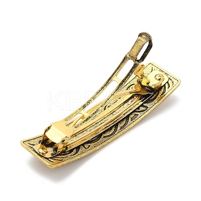 Viking Knot Alloy Retro Hair Barrettes AJEW-K048-03AG-1