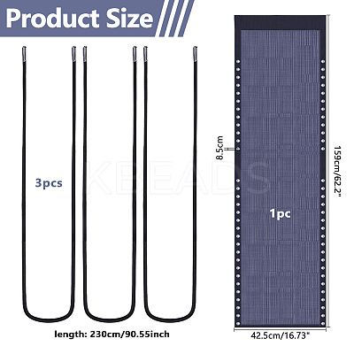 Plastic Chair Cloth AJEW-WH0031-62B-1