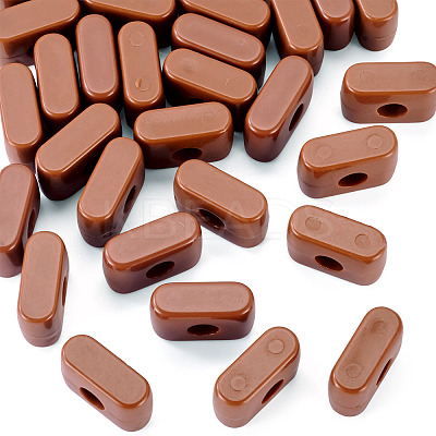 Opaque Acrylic European Beads OACR-TAC0019-006I-1