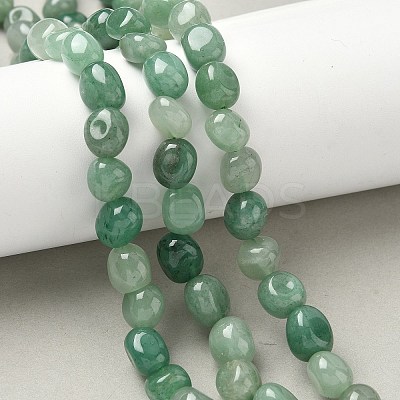 Natural Green Aventurine Beads Strands LS-G-C038-02A-01-1
