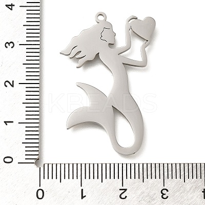 Anti-Tarnish 304 Stainless Steel Pendants STAS-R131-13P-1