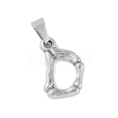 Non-Tarnish 304 Stainless Steel Pendants STAS-F235-01P-D-1