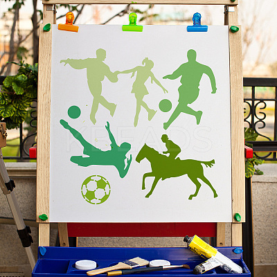 PET Hollow Out Drawing Painting Stencils DIY-WH20030-013-1