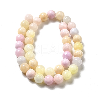 Natural Green Jade Beads Strands X-G-G757-03-6mm-1
