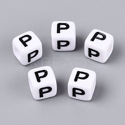 Opaque Acrylic Beads SACR-N020-04A-P-1