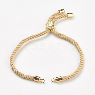 Nylon Twisted Cord Bracelet Making MAK-F018-08G-RS-1