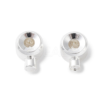 Brass Crimp Beads X-KK-Z030-17A-S-1