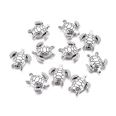 Tibetan Style Alloy Beads X-TIBEB-L004-031AS-1