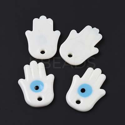 Handmade Evil Eye Lampwork Pendants LAMP-O018-02A-1