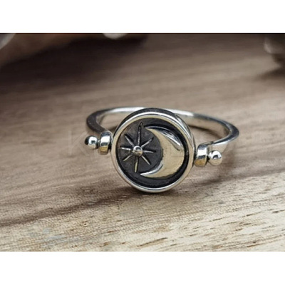 Zinc Alloy Finger Two Sided Rotatable Finger Rings FS-WG6AB10-04-1