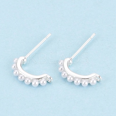 Brass Stud Earring Findings KK-WH20009-18S-1