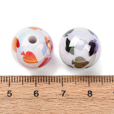 UV Plating Opaque Acrylic Beads AC-CBA61A5-01-1