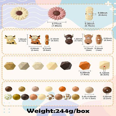 Round Food Grade Eco-Friendly Silicone Beads SIL-CJ0002-72-1