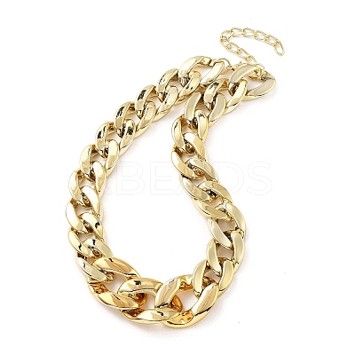 Acrylic Chunky Curb Chain Necklaces for Women LS-NJEW-D313-02-1