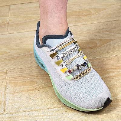 13Pcs 13 Styles Zinc Alloy Shoes Buckle Clips FIND-SZ0001-46G-1
