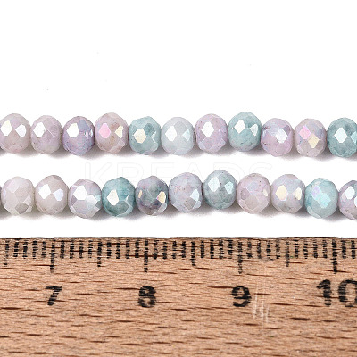 Ombre Effect Dyed Glass Beads Strands LS-GLAA-C023-02-C24-1