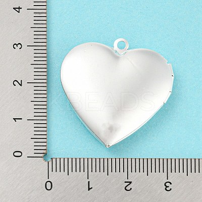 Brass Locket Pendants KK-M263-01S-1
