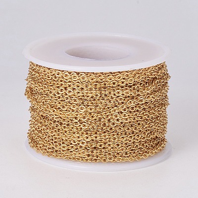 PVD Vacuum Plating 304 Stainless Steel Cable Chains CHS-E018-10G-1
