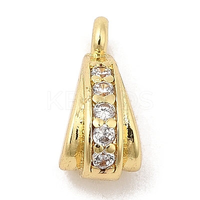 Brass with Cubic Zirconia Pendants KK-Q781-04G-1