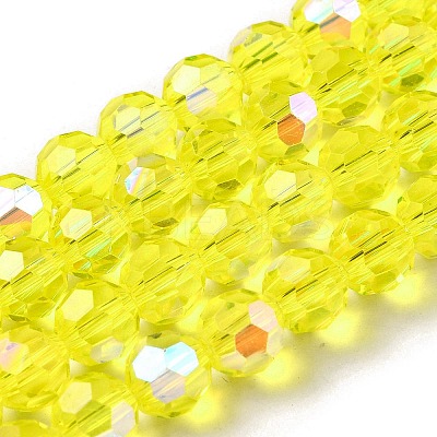 Electroplate Transparent Glass Beads Strands EGLA-A035-T3mm-L03-1