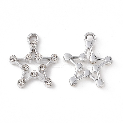 Alloy Crystal Rhinestone Pendants ALRI-K049-08P-1