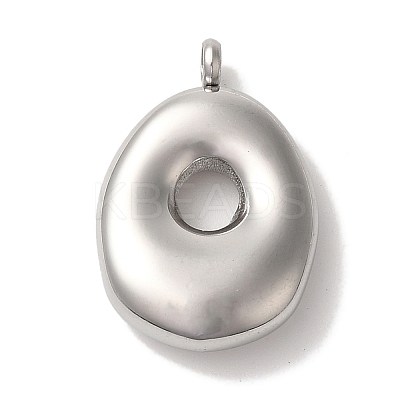 Non-Tarnish 304 Stainless Steel Pendants STAS-M017-08P-16-1