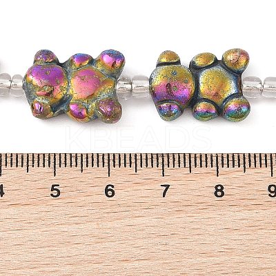Electroplated Natural Pyrite Beads Strands G-Q187-02A-1