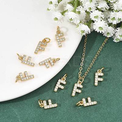 SHEGRACE Brass Micro Pave Clear Cubic Zirconia Pendants XGRQ29628-394G-F-1