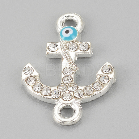 Alloy Rhinestone Links connectors LS-X-ALRI-S170-09S-1